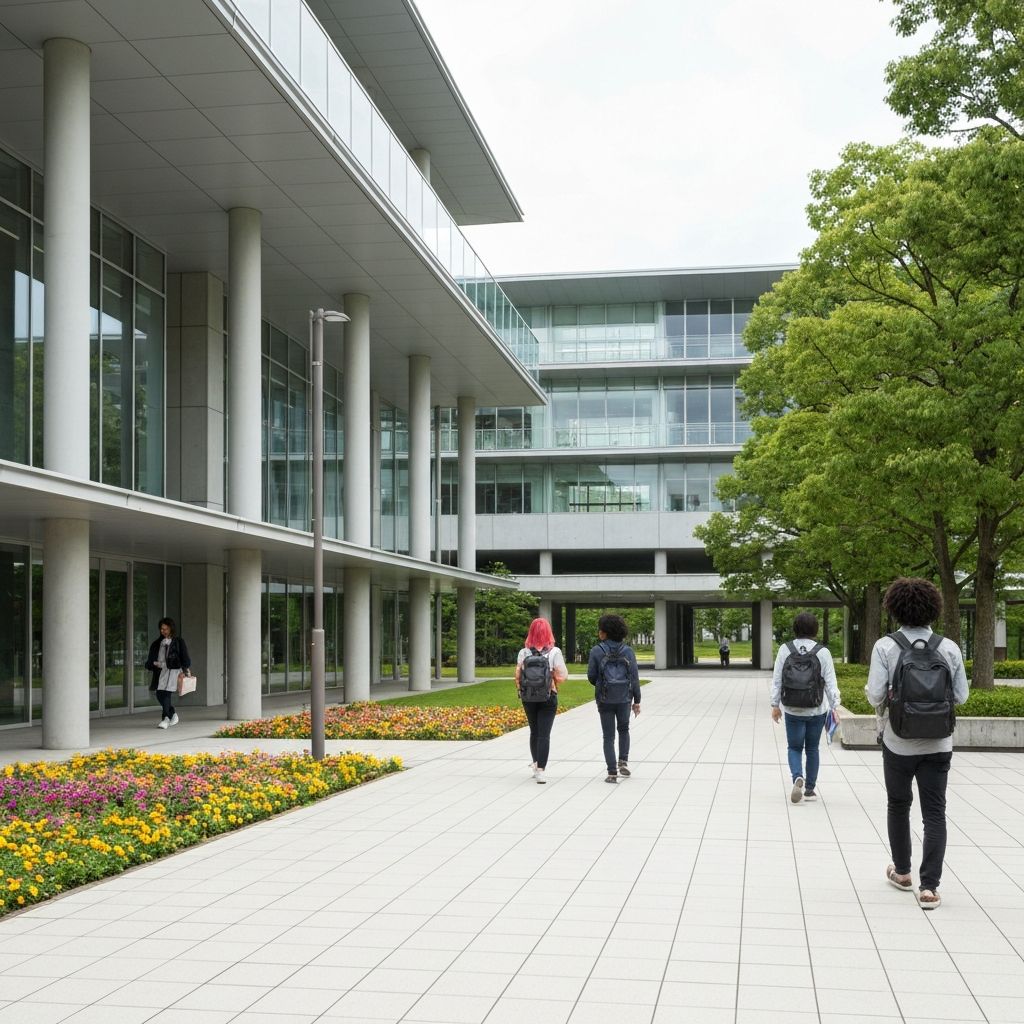 University campus in Kyushu